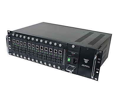 Link UT-3012 12 SLOT Rack Mount Media Converter CHASSIS with AC Power 3U