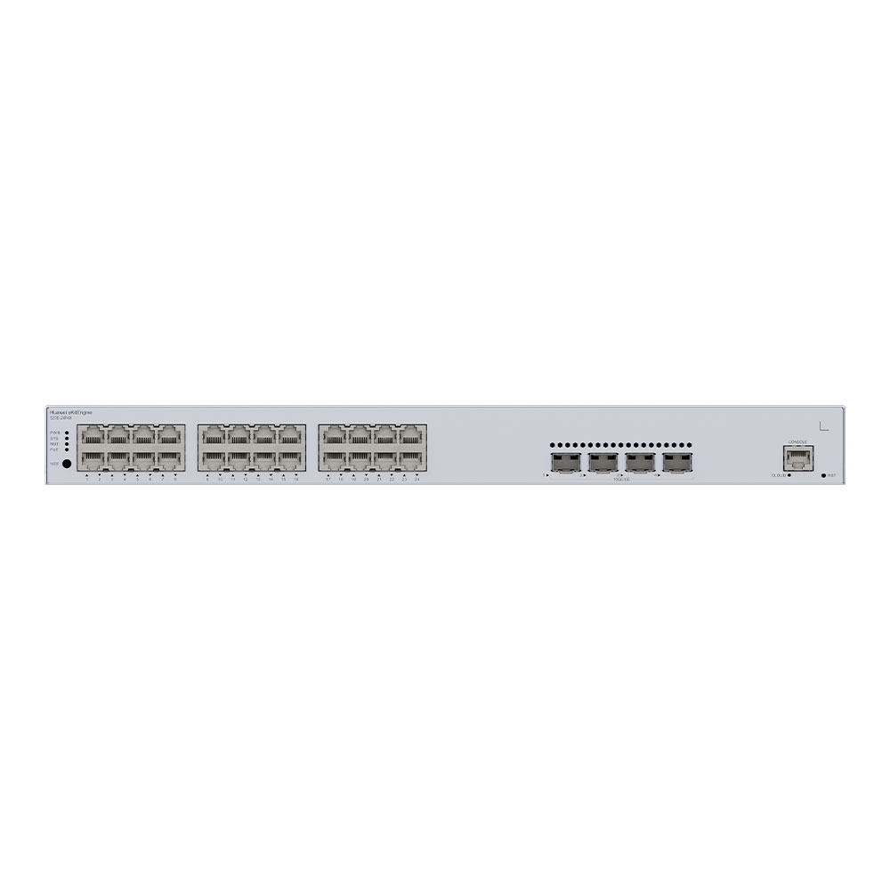 HUAWEI S310-24P4X POE Switch 24*10/100/1000BASE-T ports(400W PoE+), 4*10GE SFP+ ports, built-in AC power