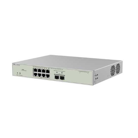 RUIJIE|REYEE 10 Ports Muti-Gigabit Layer 3 Managed Switch with 8 PoE++ Ports, 2 SFP+ Uplink รุ่น RG-NBS5300-8MG2XS-UP